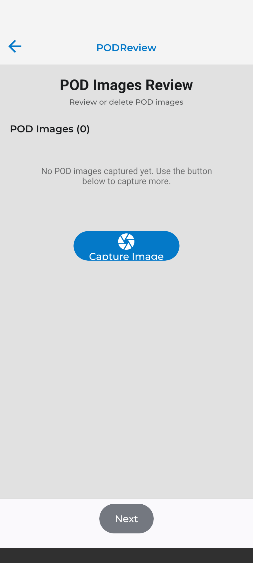 TRIFECTA driver mobile app, signature capture